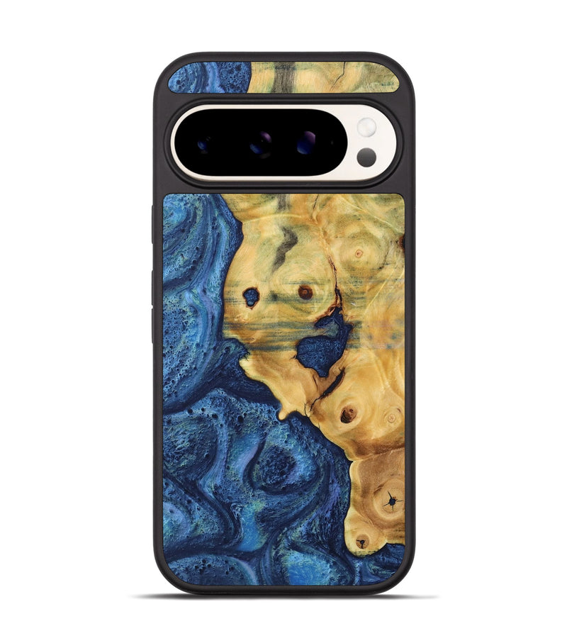 Pixel 9 Pro Wood Phone Case - Carey (Blue, 732603)