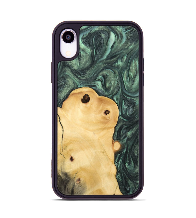 iPhone Xr Wood Phone Case - Tiffie (Green, 732604)