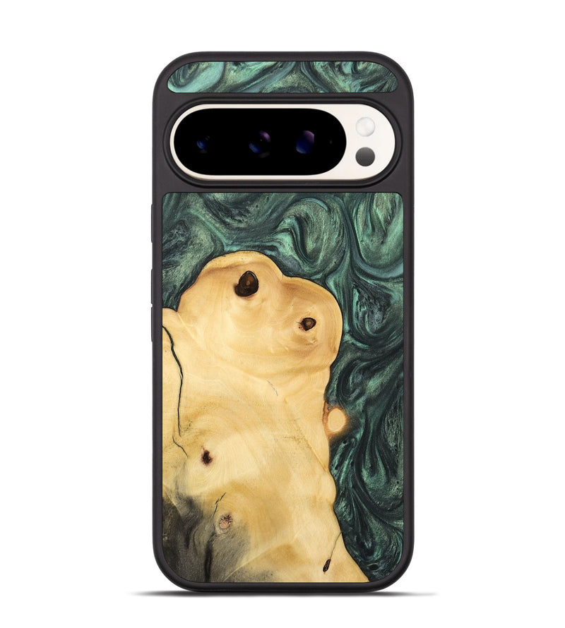 Pixel 9 Pro Wood Phone Case - Tiffie (Green, 732604)