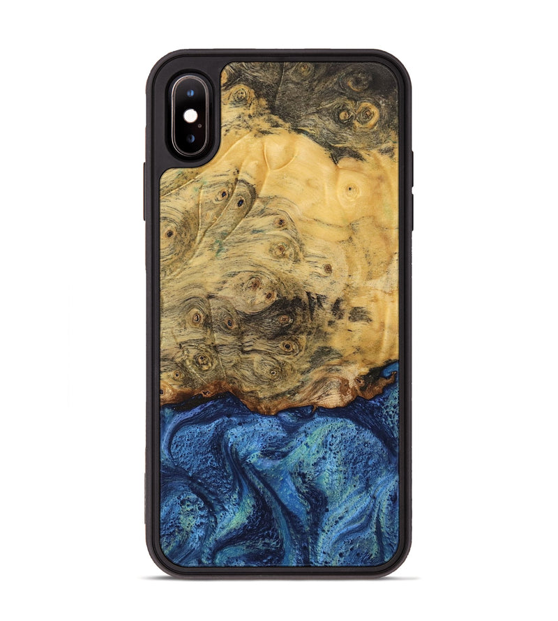 iPhone Xs Max Wood Phone Case - Fount (Blue, 732611)