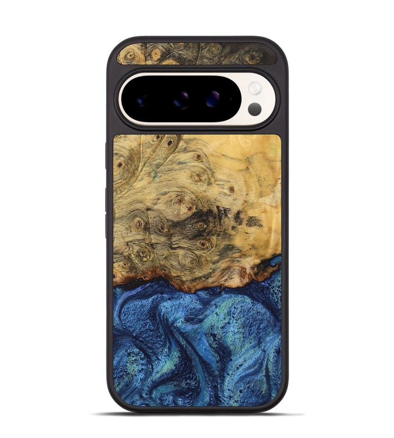 Pixel 9 Pro Wood Phone Case - Fount (Blue, 732611)