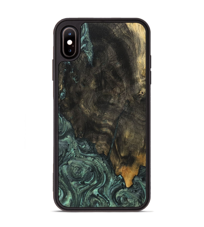 iPhone Xs Max Wood Phone Case - Odis (Green, 732612)