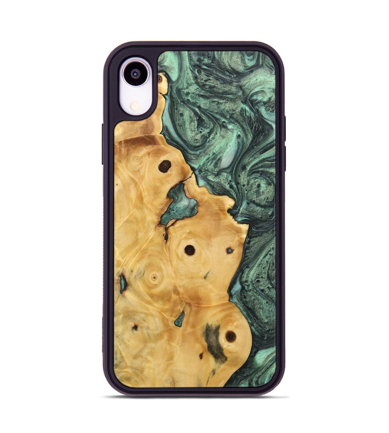 iPhone Xr Wood Phone Case - Noel (Green, 732625)