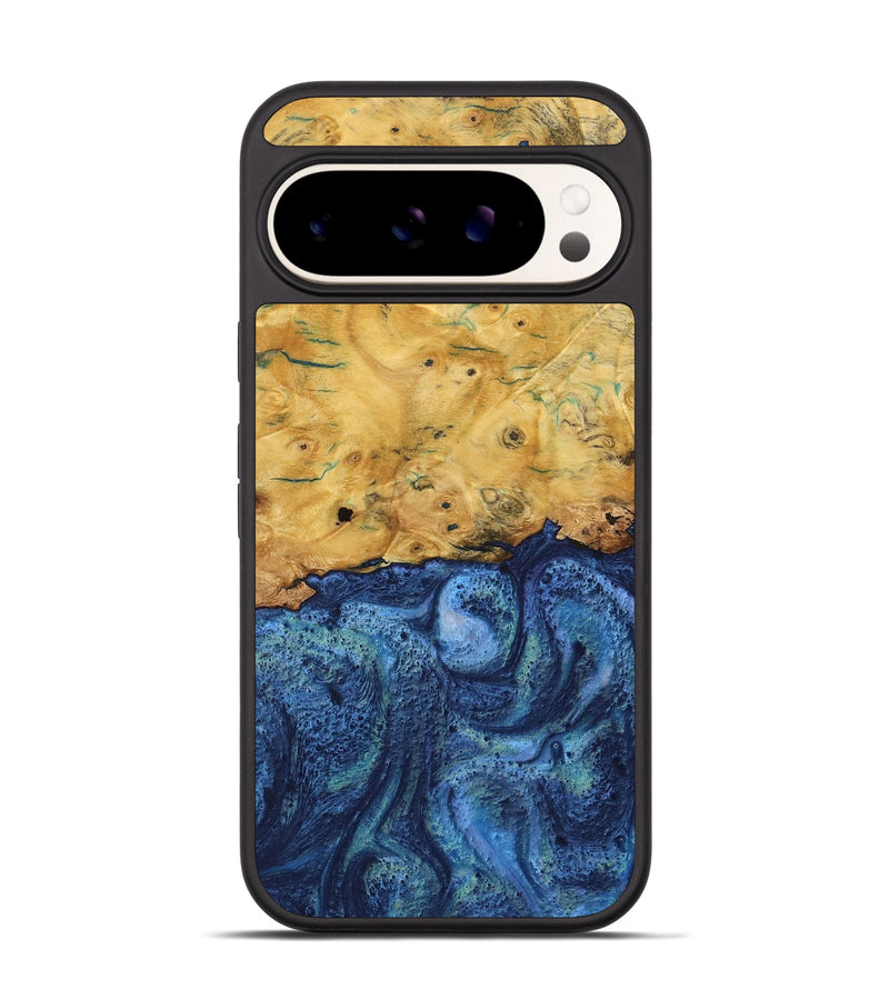 Pixel 9 Pro Wood Phone Case - Helga (Blue, 732627)