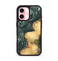 iPhone 16 Wood Phone Case - Ruthi (Green, 732628)