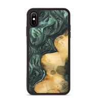 iPhone Xs Max Wood Phone Case - Ruthi (Green, 732628)