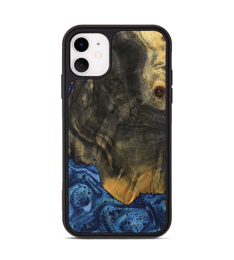 iPhone 11 Wood Phone Case - Alline (Blue, 732631)