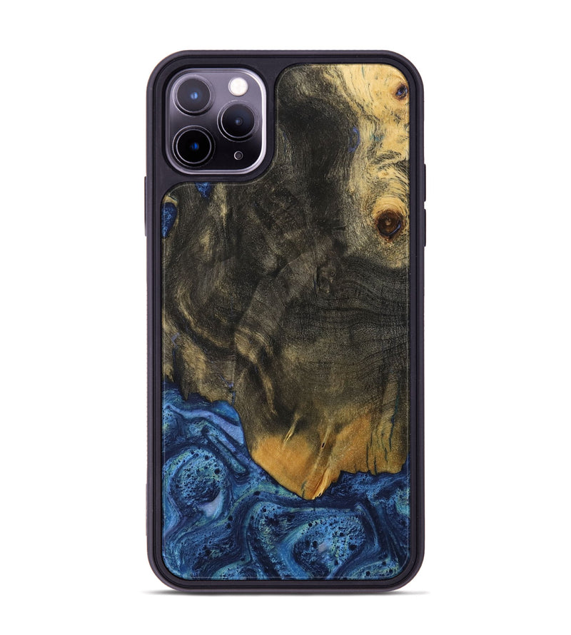 iPhone 11 Pro Max Wood Phone Case - Alline (Blue, 732631)