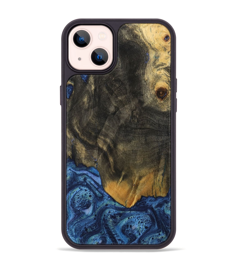 iPhone 14 Plus Wood Phone Case - Alline (Blue, 732631)