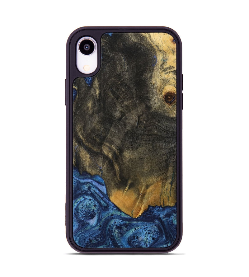 iPhone Xr Wood Phone Case - Alline (Blue, 732631)