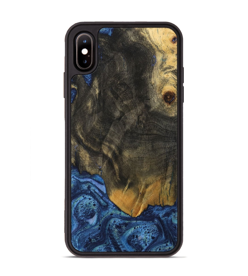 iPhone Xs Max Wood Phone Case - Alline (Blue, 732631)