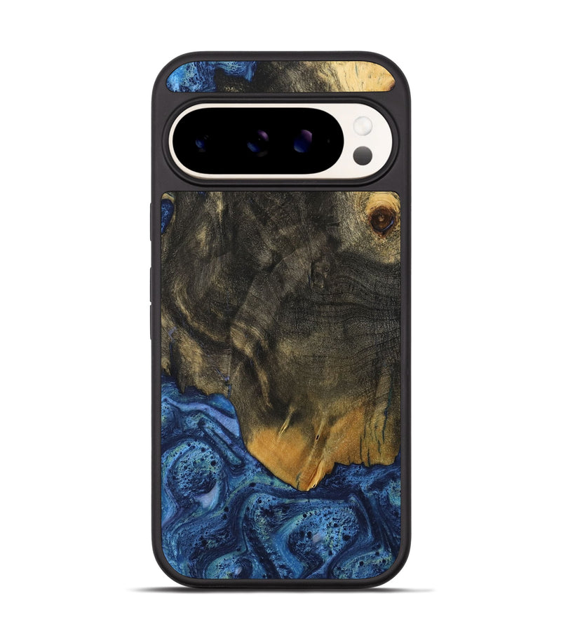 Pixel 9 Wood Phone Case - Alline (Blue, 732631)