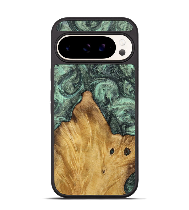 Pixel 9 Pro Wood Phone Case - Ilona (Green, 732632)