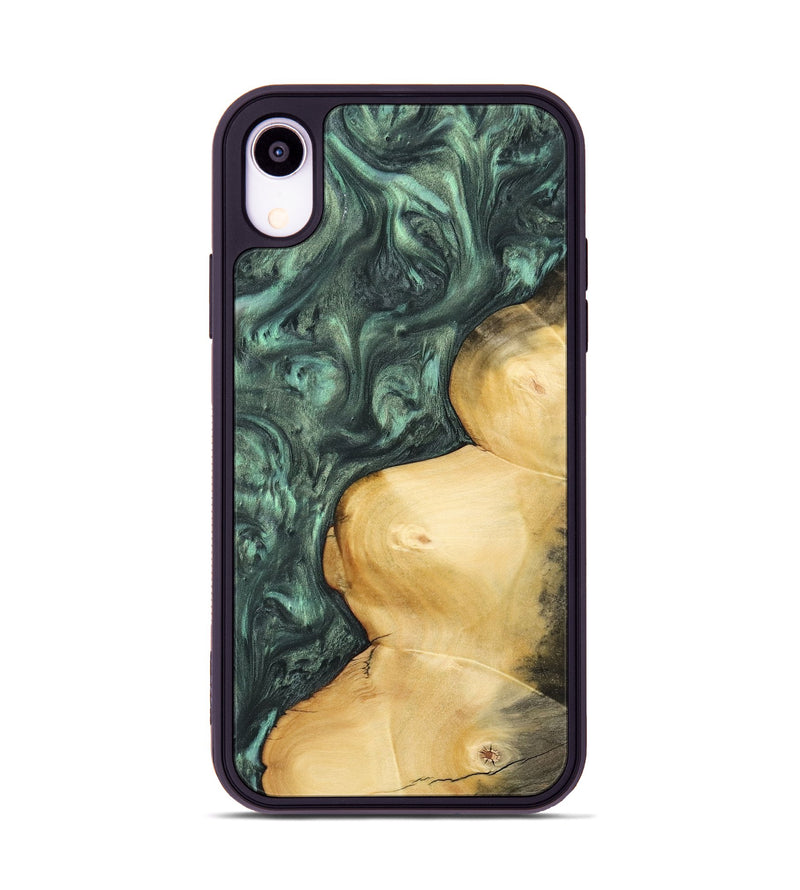 iPhone Xr Wood Phone Case - Farrah (Green, 732639)