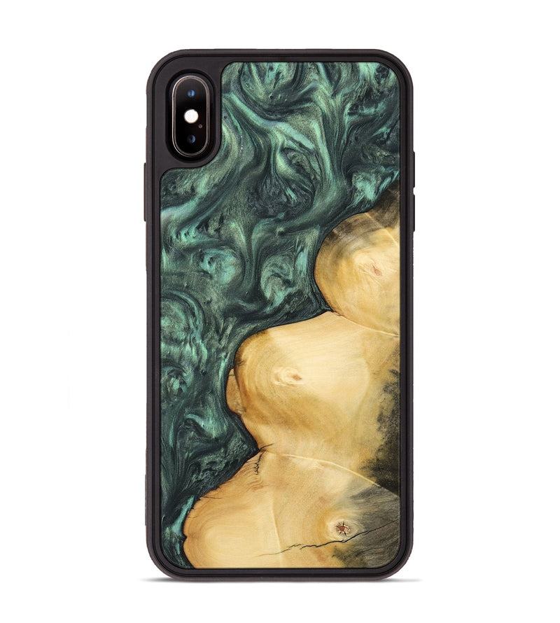 iPhone Xs Max Wood Phone Case - Farrah (Green, 732639)