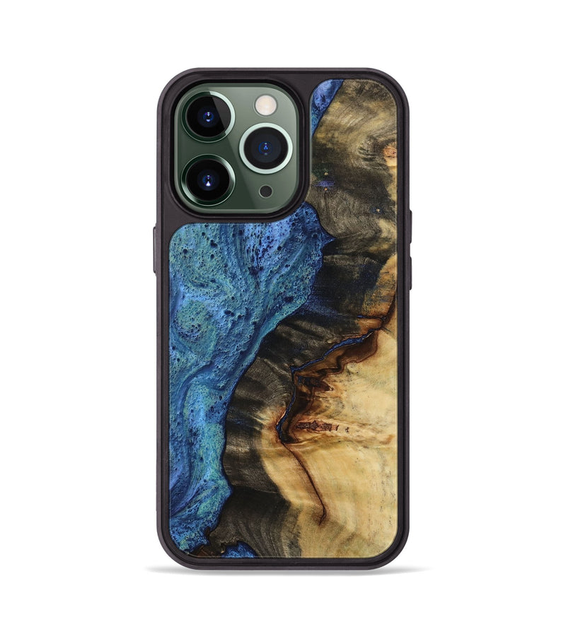 iPhone 13 Pro Wood Phone Case - Emran (Blue, 732640)