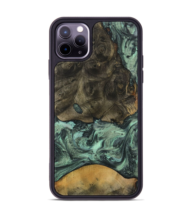 iPhone 11 Pro Max Wood Phone Case - Drona (Green, 732642)