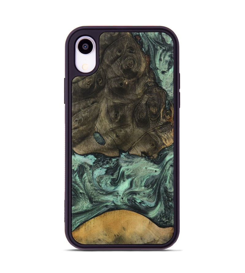 iPhone Xr Wood Phone Case - Drona (Green, 732642)