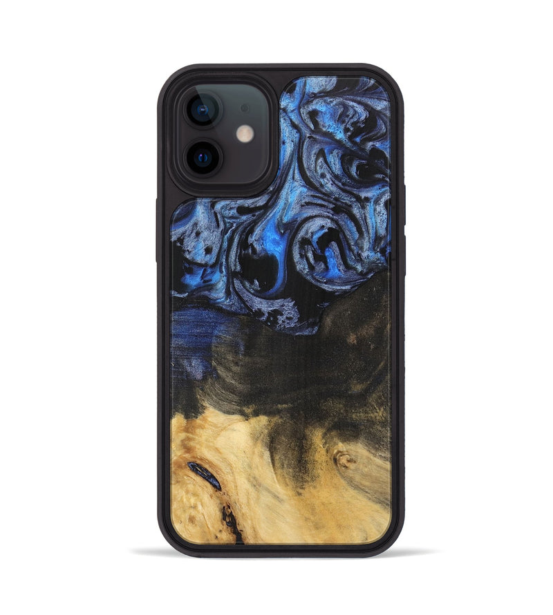 iPhone 12 Wood Phone Case - Orelia (Blue, 732908)