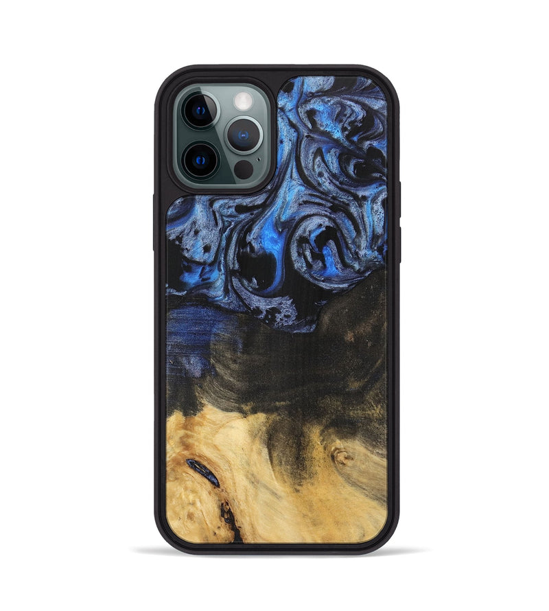 iPhone 12 Pro Wood Phone Case - Orelia (Blue, 732908)