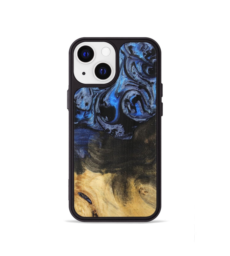 iPhone 13 mini Wood Phone Case - Orelia (Blue, 732908)