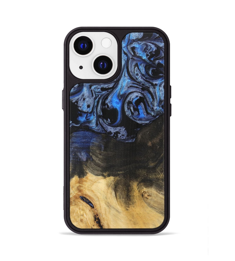 iPhone 13 Wood Phone Case - Orelia (Blue, 732908)