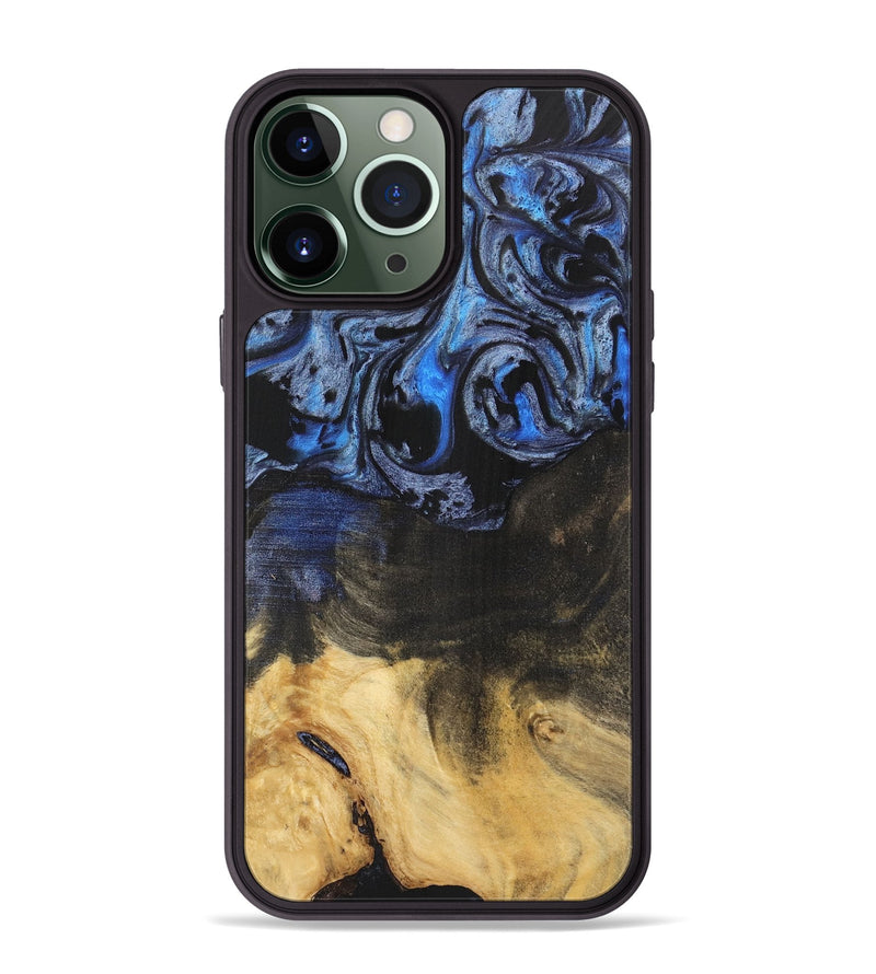 iPhone 13 Pro Max Wood Phone Case - Orelia (Blue, 732908)