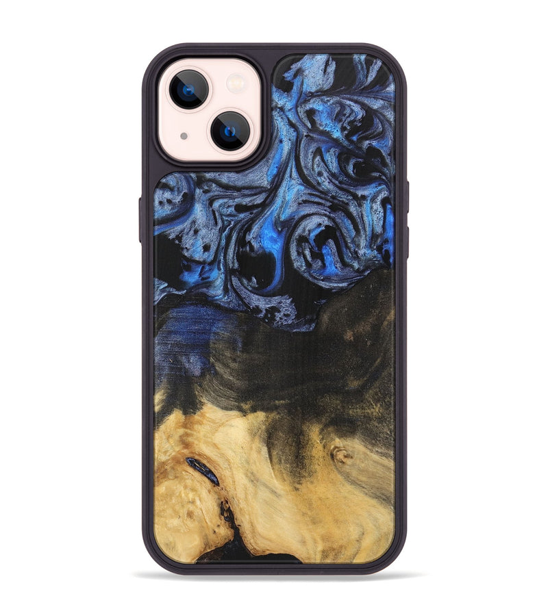 iPhone 14 Plus Wood Phone Case - Orelia (Blue, 732908)