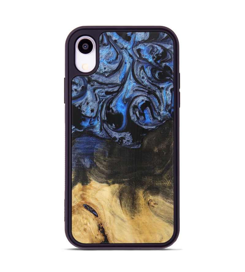 iPhone Xr Wood Phone Case - Orelia (Blue, 732908)