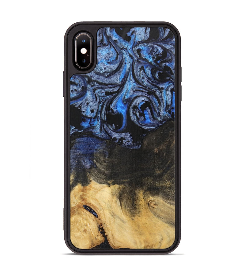 iPhone Xs Max Wood Phone Case - Orelia (Blue, 732908)