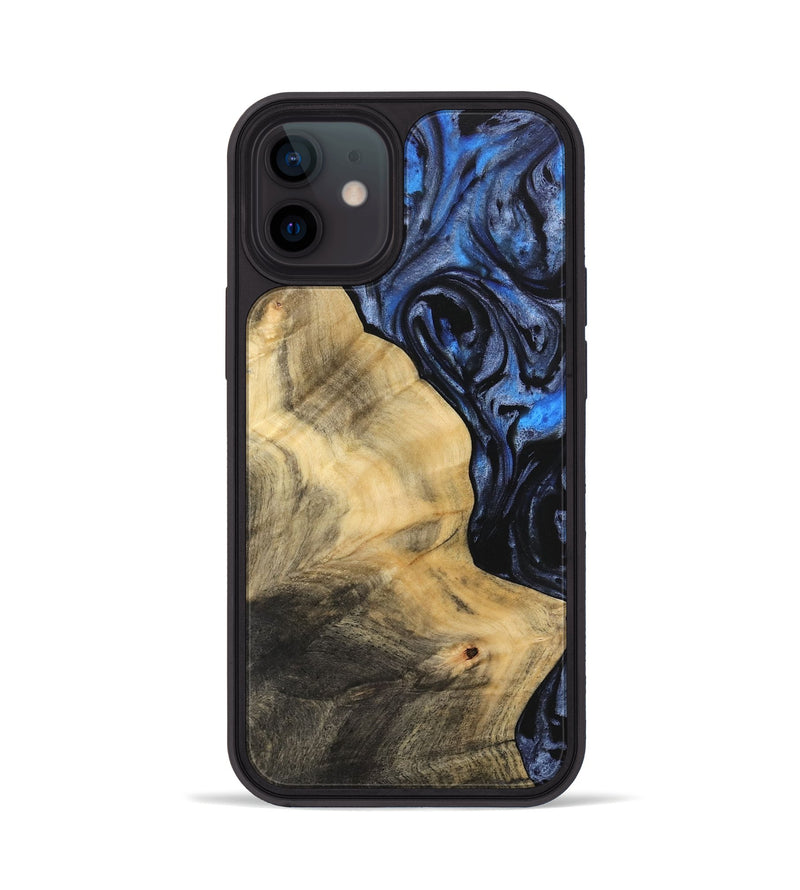 iPhone 12 Wood Phone Case - Iteam (Blue, 732909)