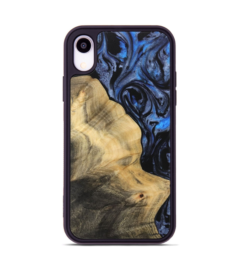 iPhone Xr Wood Phone Case - Iteam (Blue, 732909)