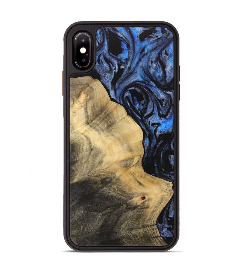 iPhone Xs Max Wood Phone Case - Iteam (Blue, 732909)