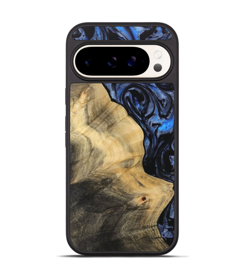 Pixel 9 Wood Phone Case - Iteam (Blue, 732909)