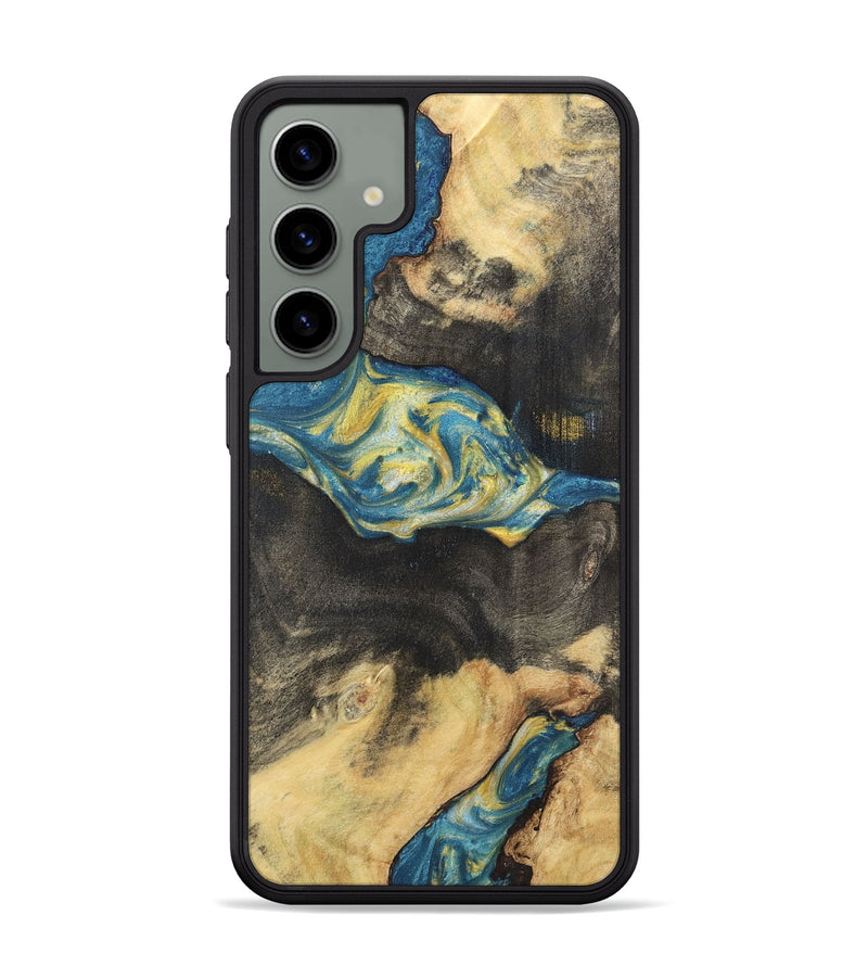 Galaxy S24 Plus Wood Phone Case - Taylor (Teal & Gold, 732910)