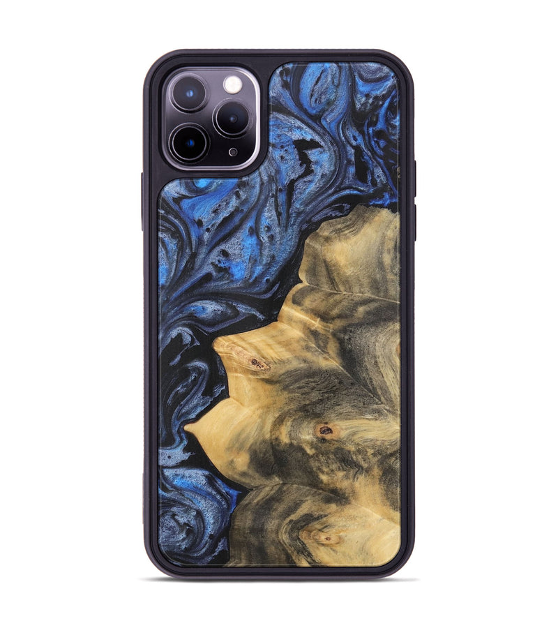 iPhone 11 Pro Max Wood Phone Case - Gusta (Blue, 732917)