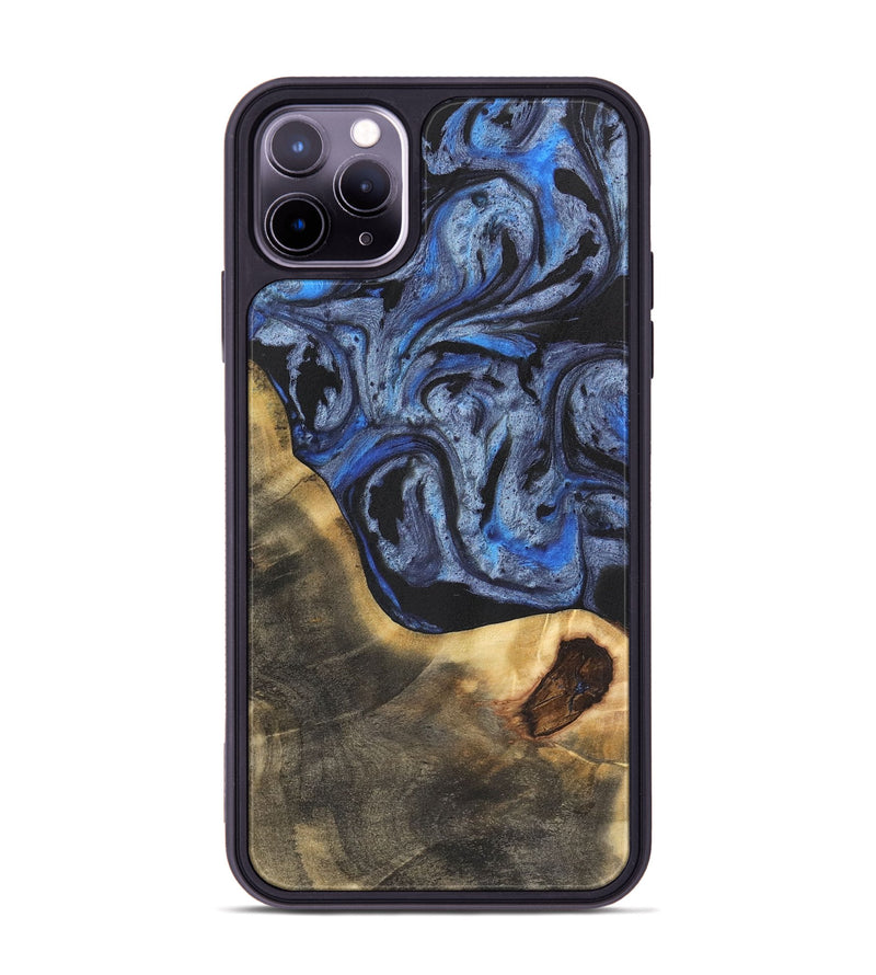 iPhone 11 Pro Max Wood Phone Case - Graeme (Blue, 732920)