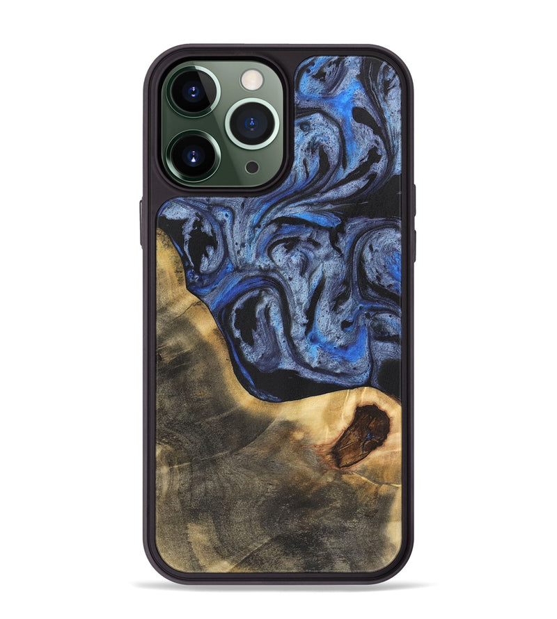 iPhone 13 Pro Max Wood Phone Case - Graeme (Blue, 732920)