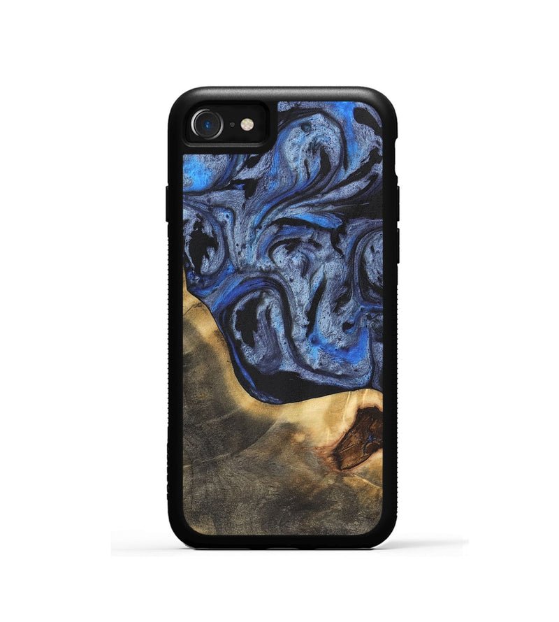 iPhone SE Wood Phone Case - Graeme (Blue, 732920)