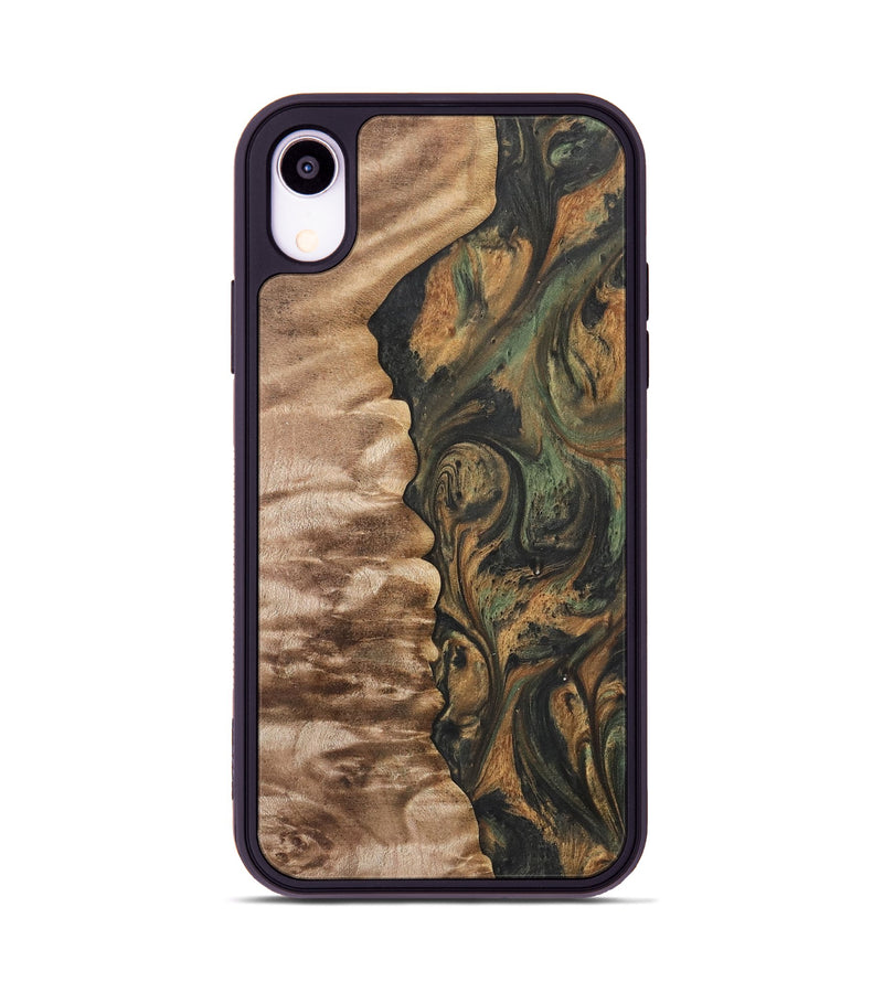 iPhone Xr Wood Phone Case - Magda (Green, 732933)