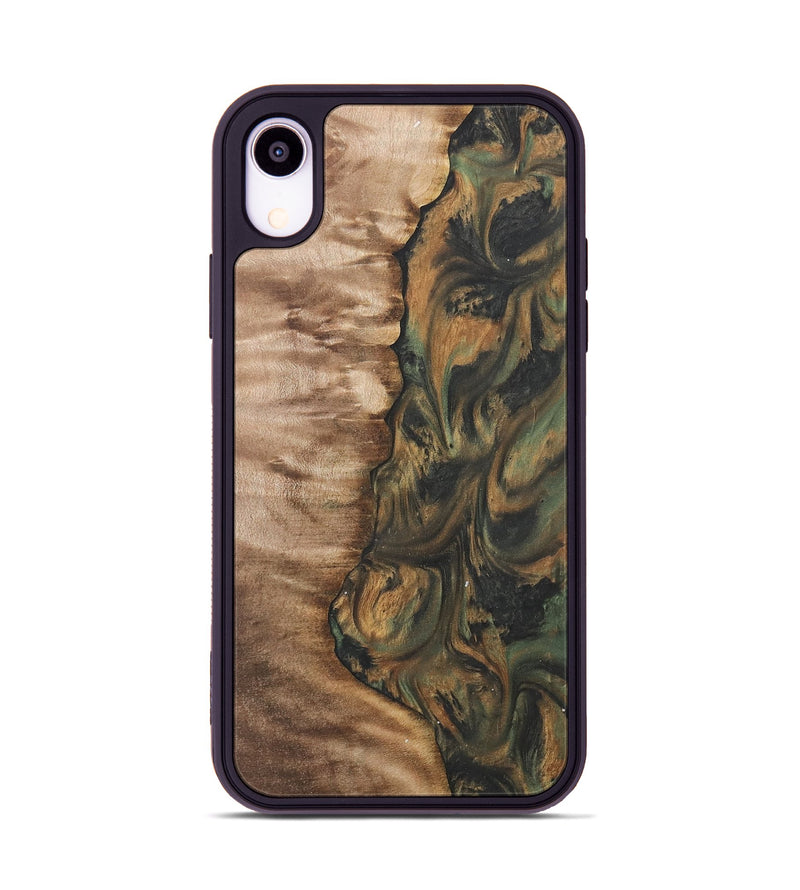 iPhone Xr Wood Phone Case - Dante (Green, 732943)