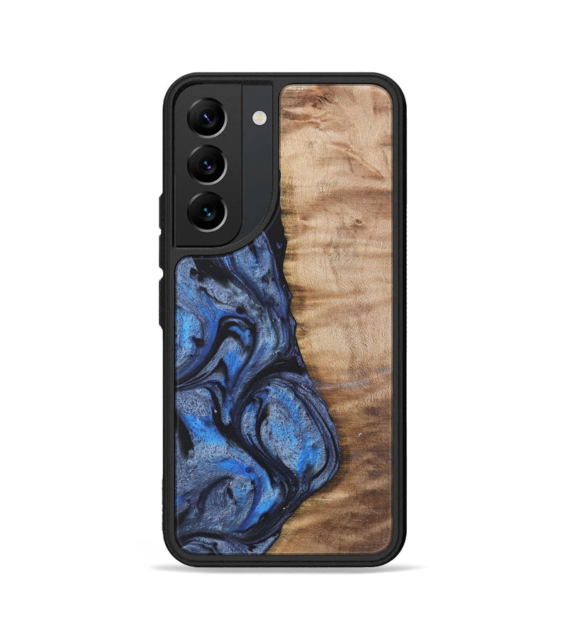 Galaxy S22 Wood Phone Case - Manda (Blue, 732945)