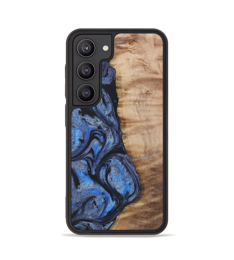 Galaxy S23 Wood Phone Case - Manda (Blue, 732945)