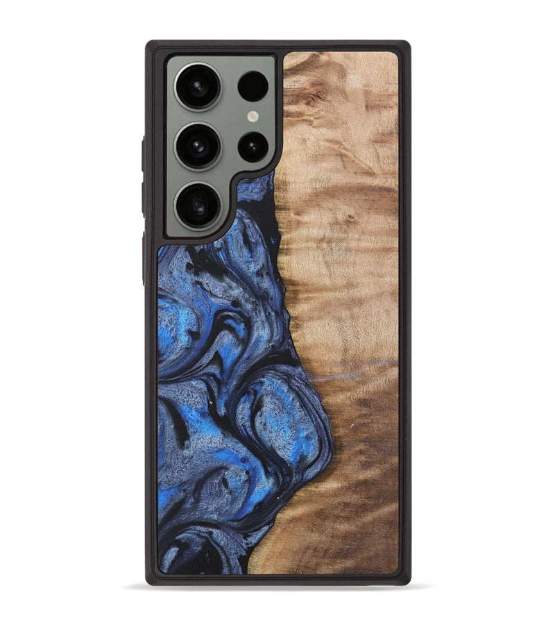 Galaxy S23 Ultra Wood Phone Case - Manda (Blue, 732945)