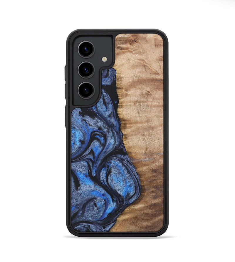 Galaxy S24 Wood Phone Case - Manda (Blue, 732945)