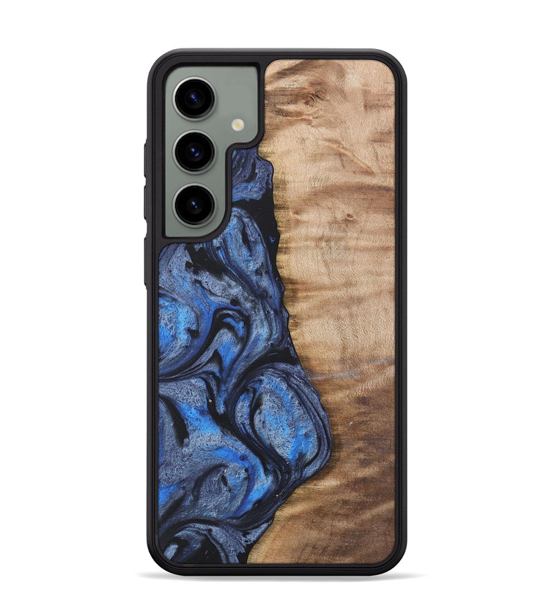 Galaxy S24 Plus Wood Phone Case - Manda (Blue, 732945)