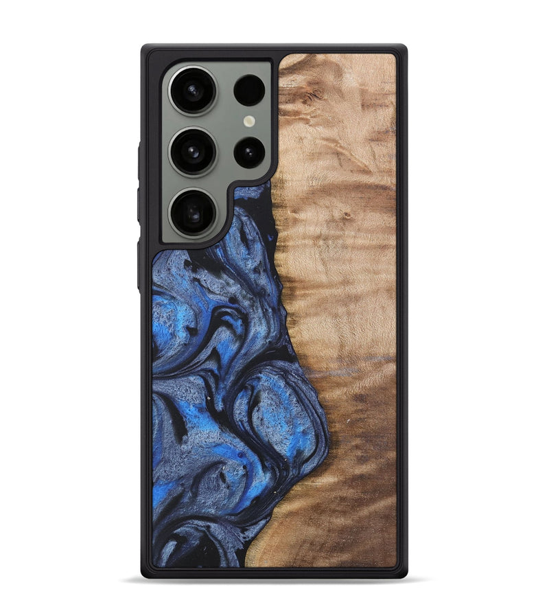 Galaxy S24 Ultra Wood Phone Case - Manda (Blue, 732945)