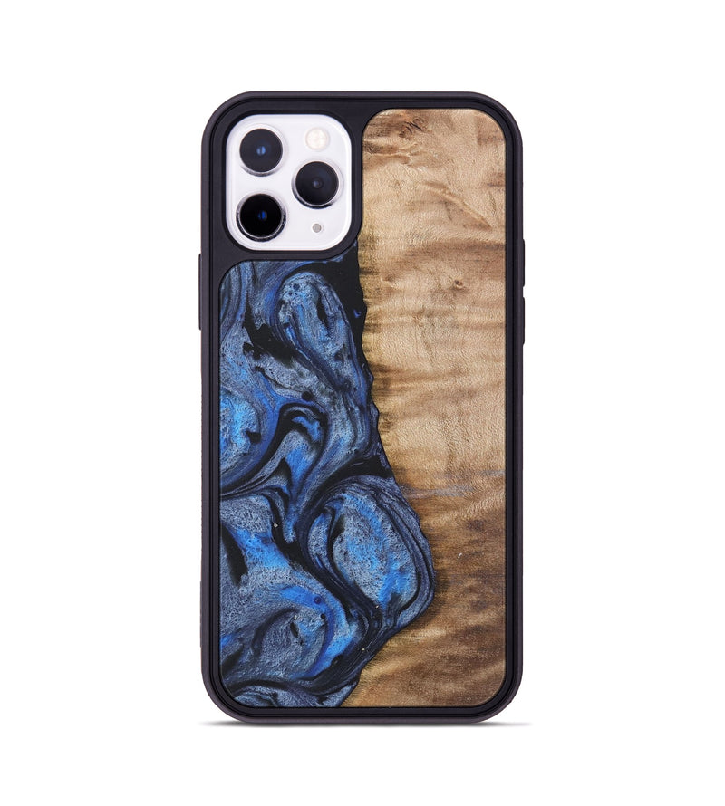 iPhone 11 Pro Wood Phone Case - Manda (Blue, 732945)