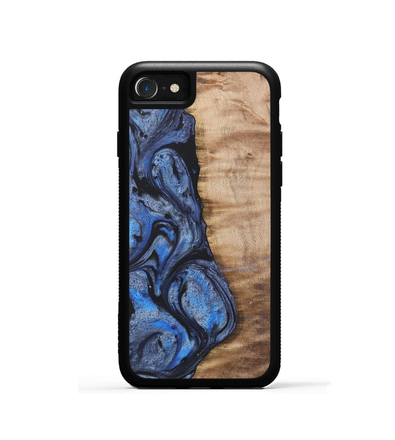 iPhone SE Wood Phone Case - Manda (Blue, 732945)