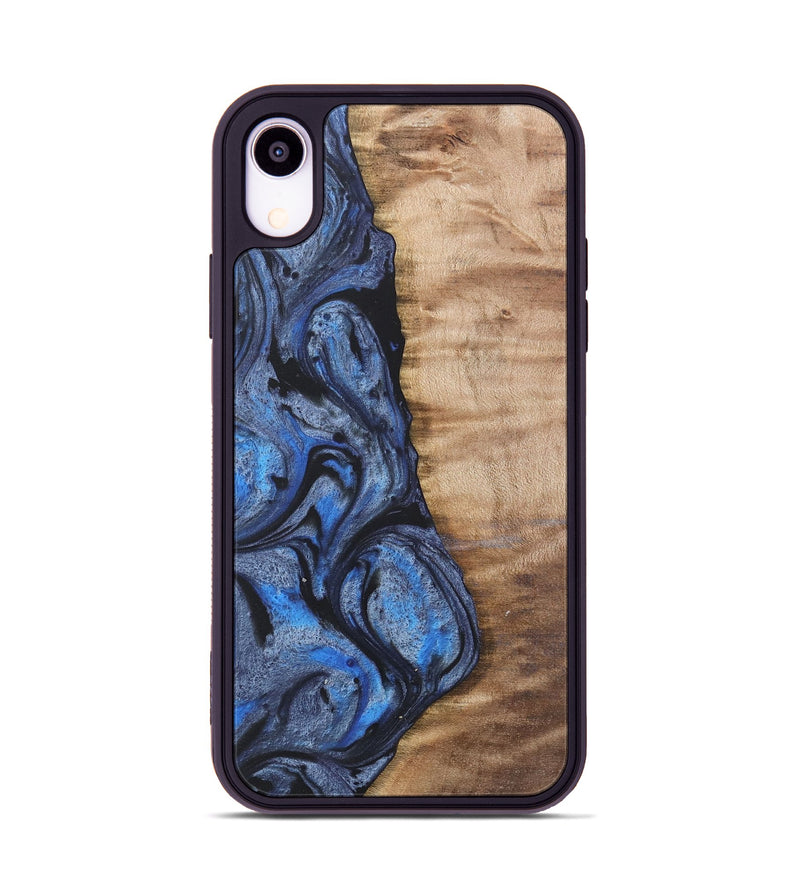 iPhone Xr Wood Phone Case - Manda (Blue, 732945)